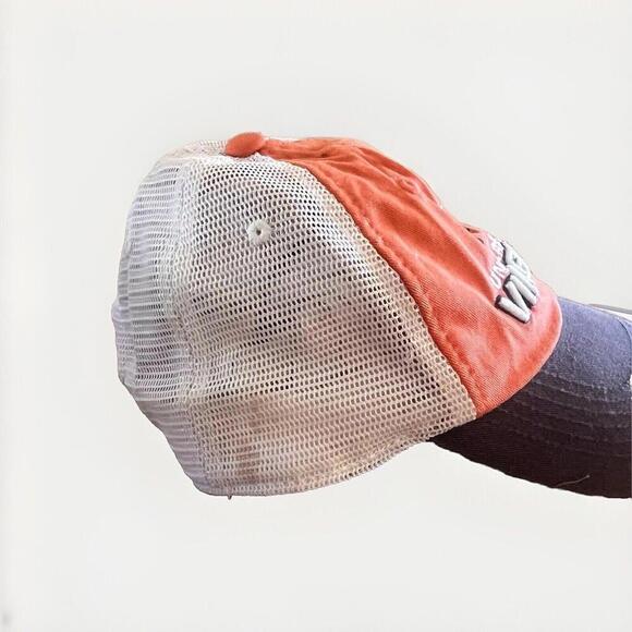 Vintage University of Virginia Cavaliers Orange Blue Snap Back Hat Men’s - Picture 3 of 9